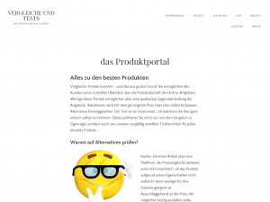 Screenshot des Blogs veight.de – Unser Inhalt passt unter keine Haube.