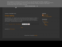 Screenshot des Blogs Simple Baking at Home