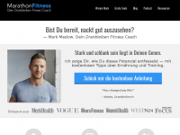 Screenshot des Blogs MarathonFitness.de – Muskelaufbau, Marathon, Motivation, Laufen, Fitness und Ernährung