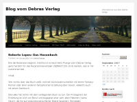 Screenshot des Blogs Informationen aus dem Debras Verlag