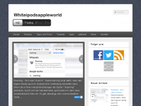 Screenshot des Blogs Whiteipodsappleworld