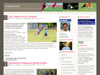Screenshot des Blogs Frisbee-Sport.de