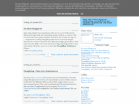 Screenshot des Blogs Paragliding in Spanien