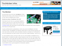Screenshot des Blogs Tischkicker
