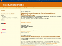 Screenshot des Blogs FreeJusticeSlowakei