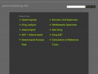 Screenshot des Blogs Gewinnspielking
