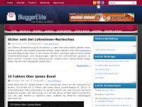 Screenshot des Blogs BloggerElite