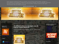Screenshot des Blogs Eurojackpot – aktuelle Gewinnquoten & Zahlen