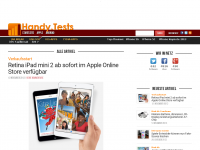 Screenshot des Blogs Handy.Tests