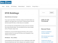Screenshot des Blogs günstige DVD Rohlinge