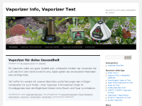 Screenshot des Blogs Vaporizer Blog Verdampftnochmal