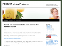 Screenshot des Blogs FLP – Aloe Vera Produkte