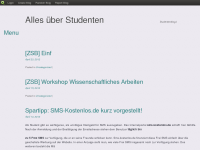 Screenshot des Blogs Studentenblog