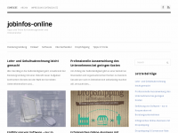 Screenshot des Blogs Jobinfos Online