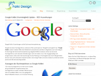 Screenshot des Blogs Falki Design