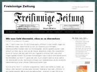 Screenshot des Blogs Freisinnige Zeitung