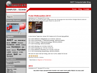 Screenshot des Blogs AHCT.de Der tägliche Wahnsinn in einem Computerladen