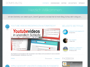 Screenshot des Blogs domii