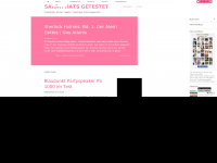Screenshot des Blogs Hier wird getestet