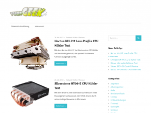 Screenshot des Blogs TurnGeek.com