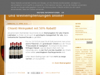 Screenshot des Blogs Vino Deals