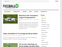 Screenshot des Blogs Fussball90 – Der Fussball Blog