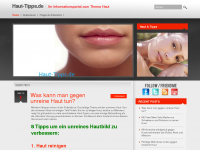 Screenshot des Blogs Haut-Tipps.de