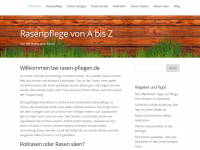 Screenshot des Blogs Rasen säen bis mähen