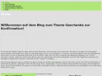 Screenshot des Blogs Geschenke zur Konfirmation