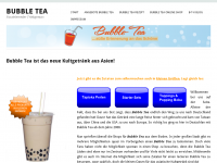 Screenshot des Blogs Bubble Tea Kauf