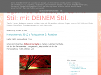 Screenshot des Blogs Egal was du tust , tu es mit Stil. DEINEM Stil