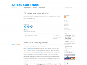 Screenshot des Blogs All You Can Trade