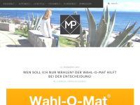 Screenshot des Blogs MyPianeta – Blog über Reisen, Lifestyle, Autos und Food!