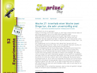 Screenshot des Blogs Jeden Tag eine gute Tag