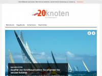 Screenshot des Blogs 20Knoten | Das Segelmagazin