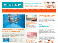 Screenshot des Blogs Mein Baby – Von der Schwangerschaft bis zum Kinderwagen