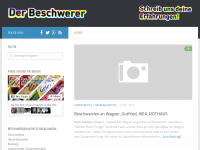 Screenshot des Blogs Der Beschwerer