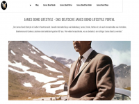 Screenshot des Blogs James Bond Lifestyle – Der deutsche Blog