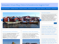 Screenshot des Blogs Schweden Urlaub Blog – Dein Schwedenurlaub beginnt hier!