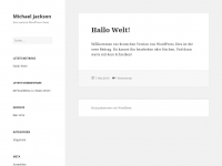 Screenshot des Blogs Michael Jackson Songs