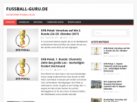 Screenshot des Blogs Der Fussball Guru bloggt