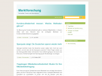 Screenshot des Blogs Marktforschung