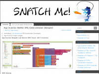 Screenshot des Blogs Snatch Me!