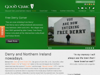 Screenshot des Blogs Good Craic in Derry