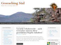 Screenshot des Blogs Geocaching Süd 1.0
