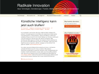 Screenshot des Blogs Radikale Innovation