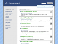 Screenshot des Blogs Die Reiseplanung