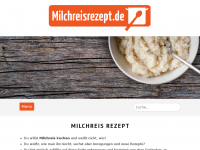 Screenshot des Blogs Milchreis