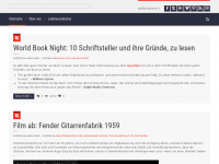 Screenshot des Blogs anniversum buch- und medienkonzepte