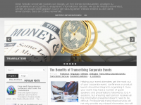 Screenshot des Blogs GR-Translator Blog
